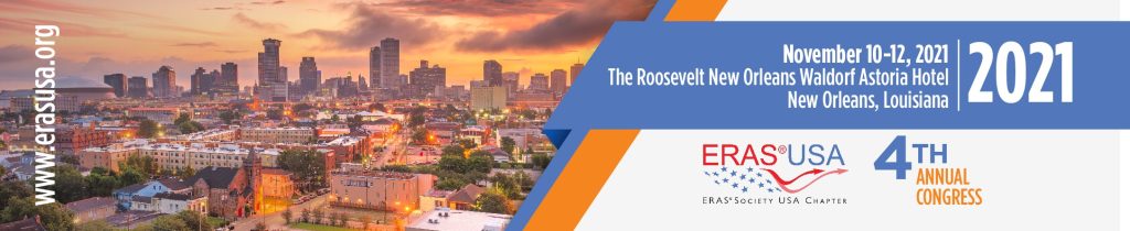 ERAS USA 4th Annual Congress on the 10th–12th of November 2021