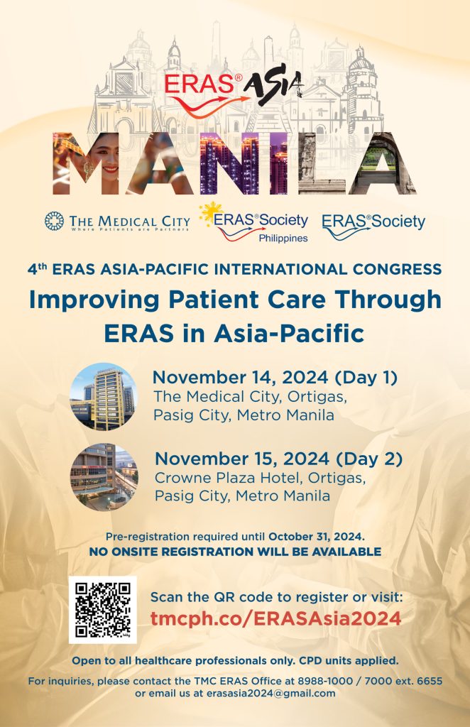 4th ERAS Asia-Pacific International Congress “Improving Patient Care Through ERAS in Asia-Pacific”
