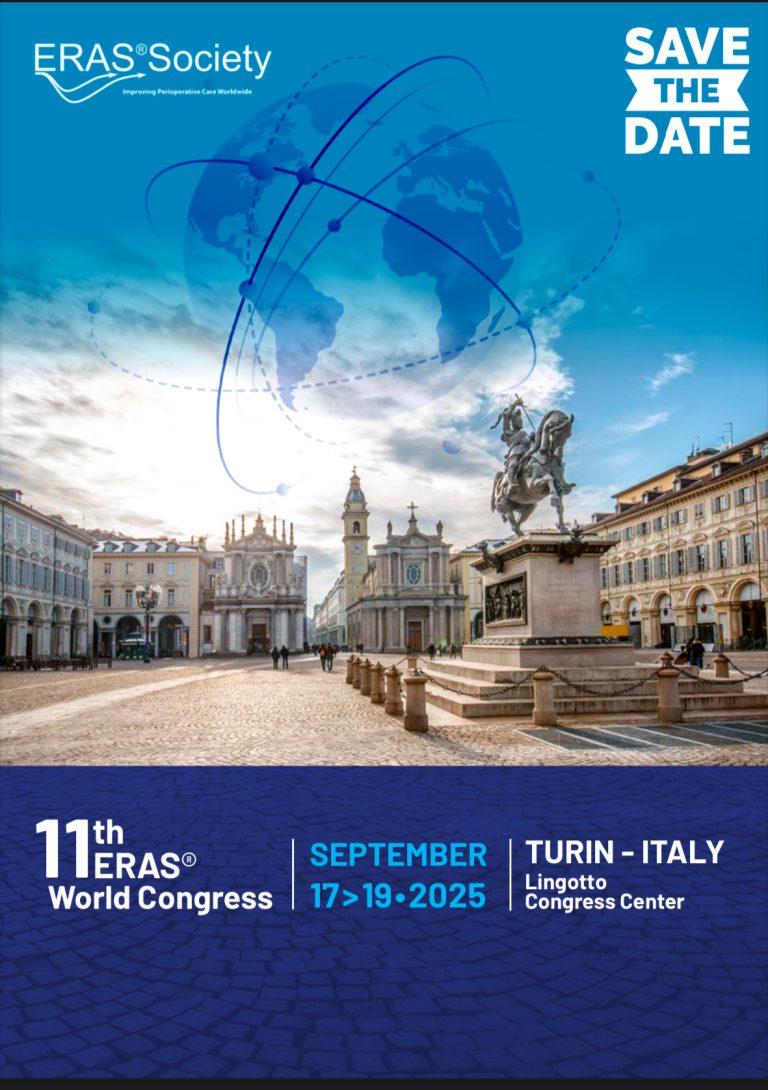 11th ERAS World Congress, September 17-19th 2025, Turin, Italy.
